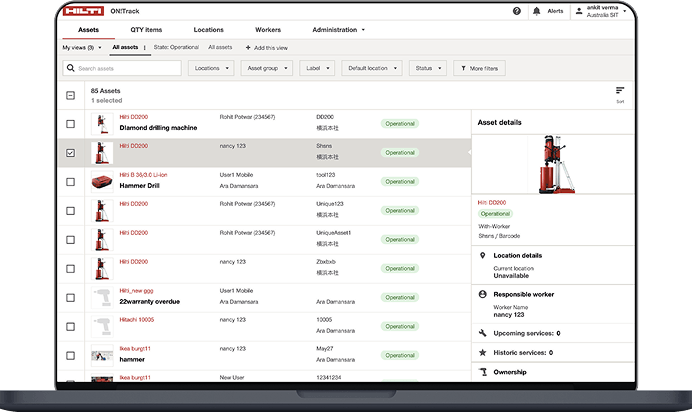 ON!Track 3: Asset Management und Workforce Management Plattform